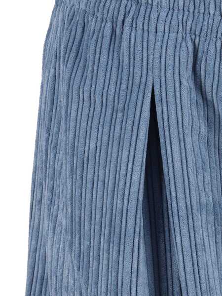 Pantaloni casual Magil CORDUROY OVERSIZED PANTS Light Blue Fete (BM 18948465) 3
