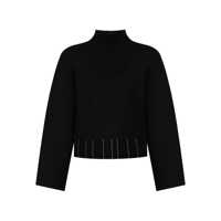 Pulovere MERINO WOOL CROPPED TURTLE NECK SWEATER Femei