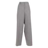 Pantaloni BISTRETCH WOOL WIDE LEG TROUSERS WITH FILO DIAMANTE DETAIL Femei
