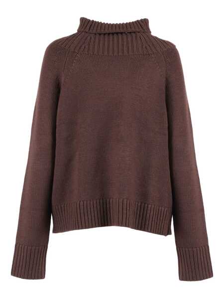 Pulovere Michael Kors SOLID TNK EASY SWEATER Brown Femei (BM 18948534) 2