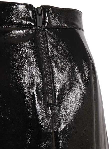 Fuste Michael Kors FX PATENT MICRO MINISKIRT Black   Femei (BM 18948537) 3
