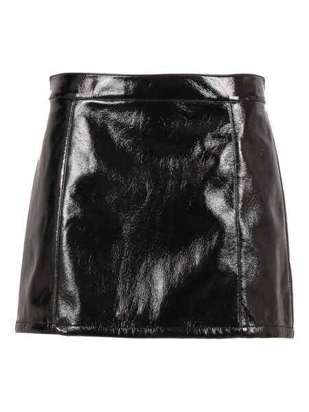 Fuste Michael Kors FX PATENT MICRO MINISKIRT Black   Femei (BM 18948537) 1
