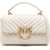 Pinko Love Lady Mini Handbag BIANCO SETA-ANTIQUE GOLD