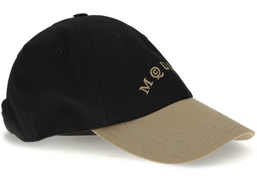 Sepci Alexander McQueen Baseball Cap BLACK/CAMEL Barbati (BM 18948616) 2
