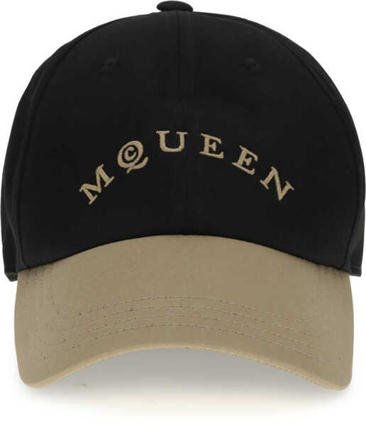 Sepci Alexander McQueen Baseball Cap BLACK/CAMEL Barbati (BM 18948616) 1
