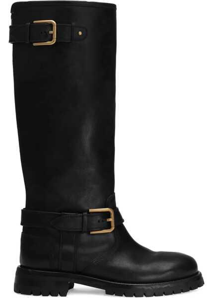 Bocanci casual Dolce & Gabbana Leather Biker NERO Femei (BM 18948625) 1