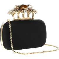 Genti plic Carnation Knuckle Clutch Femei