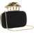 Alexander McQueen Carnation Knuckle Clutch BLACK/GOLD