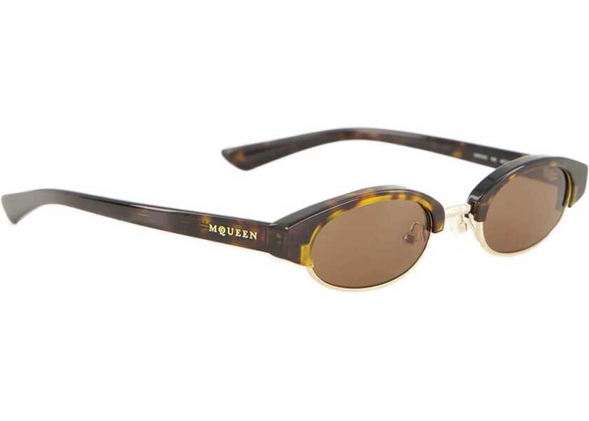 Ochelari de soare Alexander McQueen Ellipse Sunglasses HAVANA/HAVANA/BROWN Femei (BM 18948646) 2