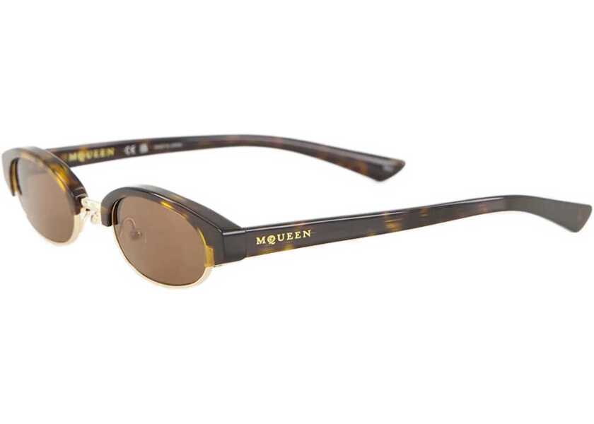 Ochelari de soare Alexander McQueen Ellipse Sunglasses HAVANA/HAVANA/BROWN Femei (BM 18948646) 3