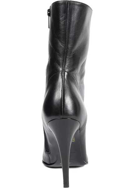 Bocanci casual Alexander McQueen Leather Ankle Boots BLACK Femei (BM 18948649) 3