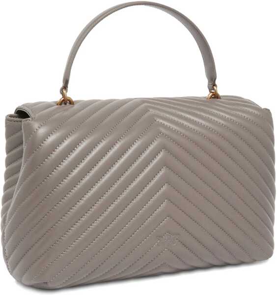 Genti de mana Pinko Love Lady Handbag GRIGIO ASFALTO 1 - ANTIQUE GOLD Femei (BM 18948691) 2