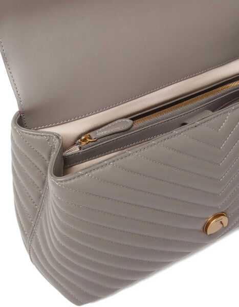 Genti de mana Pinko Love Lady Handbag GRIGIO ASFALTO 1 - ANTIQUE GOLD Femei (BM 18948691) 3