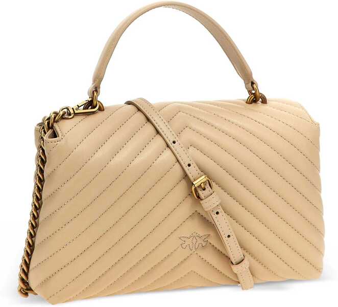 Genti de mana Pinko Love Lady Handbag BEIGE-GRIGIO FUMO-ANTIQUE GOLD Femei (BM 18948736) 2