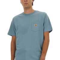 Tricouri Carhartt pentru Barbati - Tricouri Carhartt T-Shirt With Pocket AZURE Barbati (BM 18948787) - B-mall.ro