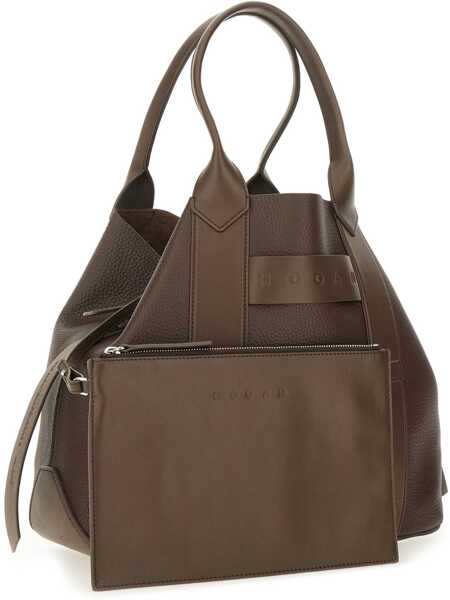 Genti de umar Hogan Script Shopping Bag BROWN Femei (BM 18948799) 3