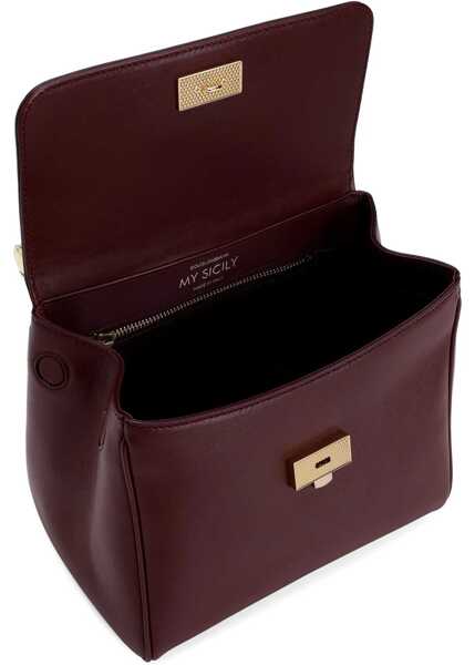 Genti de mana Dolce & Gabbana My Sicily Handbag BORDEAUX Femei (BM 18948817) 4