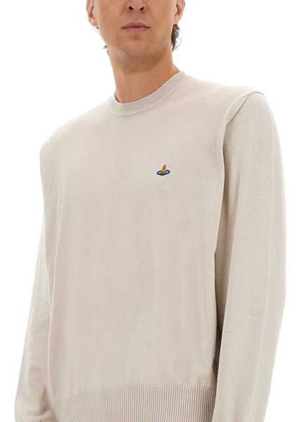 Pulovere casual Vivienne Westwood Alex Jersey With Logo WHITE Barbati (BM 18948889) 4