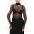 Balmain Long Sleeved See-Through Lace Top Black