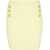 Balmain Knitted Miniskirt With Double-Breasted Design Yellow