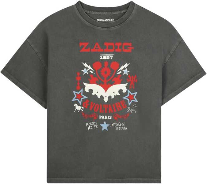 Tricouri Zadig & Voltaire T-Shirt With Logo BLACK Fete (BM 18949381) 1