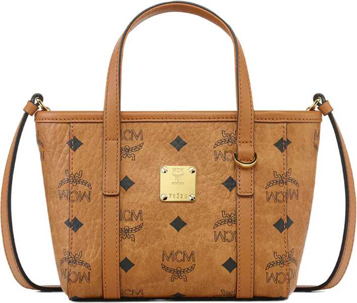 Genti de mana MCM Extra-Mini Toni Top-Zip Bag In Visetos BUFF Femei (BM 18949402) 1