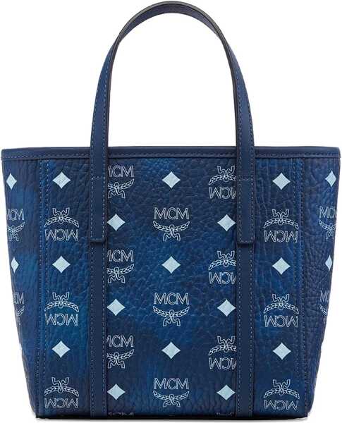 Genti de mana MCM Toni Top-Zip Mini Bag In Visetos BLUE Femei (BM 18949405) 2