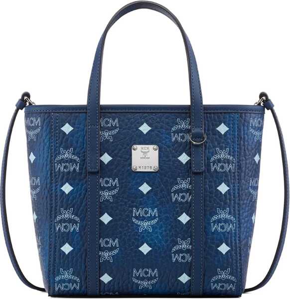 Genti de mana MCM Toni Top-Zip Mini Bag In Visetos BLUE Femei (BM 18949405) 1
