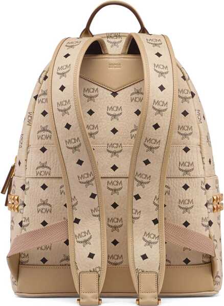 Rucsacuri MCM Backpack Stark In Visetos BEIGE Femei (BM 18949408) 2
