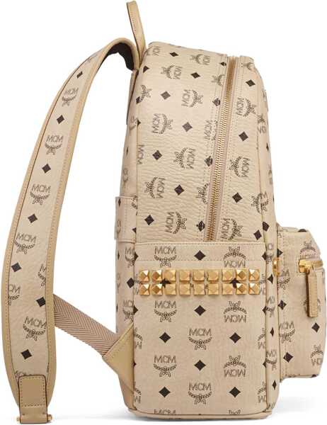 Rucsacuri MCM Backpack Stark In Visetos BEIGE Femei (BM 18949408) 3