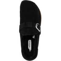 Saboti Dama - Saboti Birkenstock Suede Leather Padded Buckley Mules With Buckle Black Femei (BM 18951202) - B-mall.ro