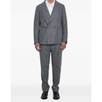 Costume Double-Breasted Flannel Suit Barbati