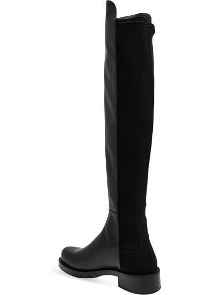 Botine Stuart Weitzman Leather Over The Knee Boots With Pull-On Design Black Femei (BM 18951235) 5