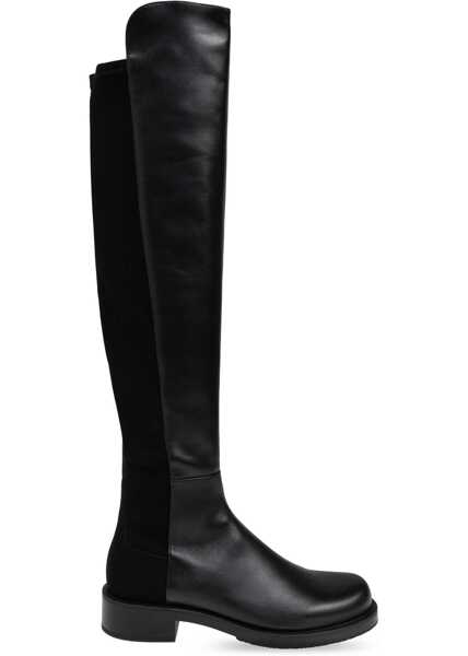 Botine Stuart Weitzman Leather Over The Knee Boots With Pull-On Design Black Femei (BM 18951235) 1
