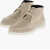 Moorer Suede Bruschi Desert Booties With Rubber Sole Beige