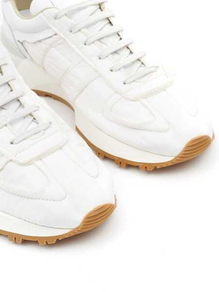 Sneakers Maison Margiela Mm22 Leather And Fabric Low Top Sneakers White Barbati (BM 18951256) 5