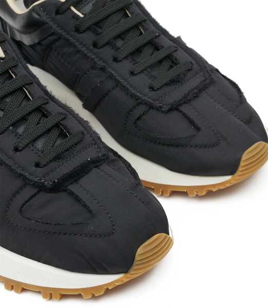 Sneakers Maison Margiela Mm22 Leather And Fabric Low-Top Sneakers Black Barbati (BM 18951268) 5