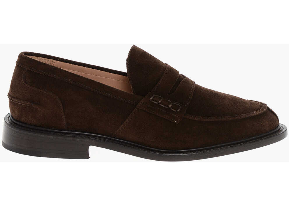 Mocasini TRICKERS Suede James Penny Loafers Brown Barbati (BM 18951295) 3