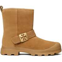 Botine Suede Mellow Booties With Shearling Lining Femei