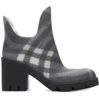 Botine Tartan Patterned Rubber Booties 8Cm Femei