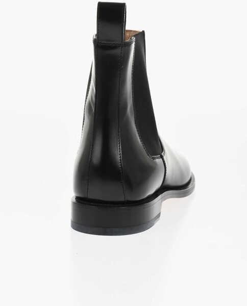 Ghete Loewe Brushed Leather Chelsea Booties With Cuir Sole Black Barbati (BM 18951346) 2