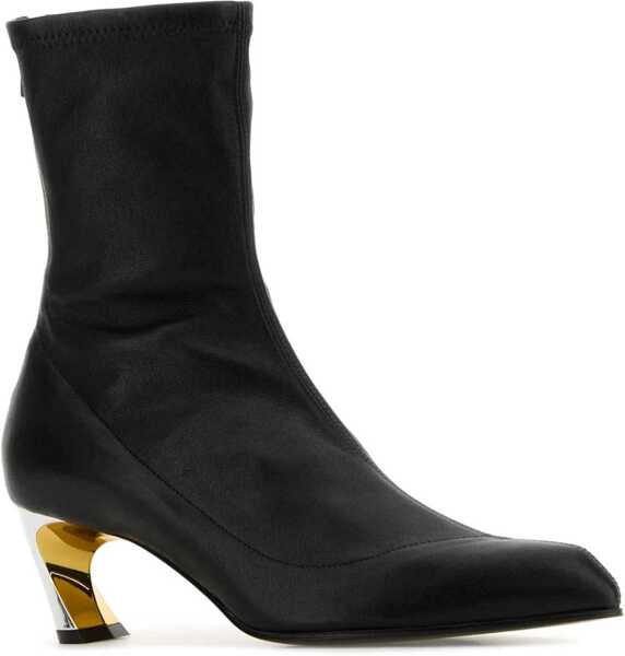 Botine Alexander McQueen Leather Booties With Statement Heel 6Cm Black Femei (BM 18951364) 2