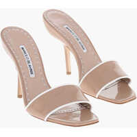 Saboti Patent Leather Helamu Mules 10Cm Femei