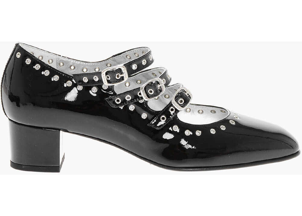 Pantofi stiletto CAREL PARIS Patent Leather Camden Mary Jane Pumps 4Cm Black Femei (BM 18951436) 3