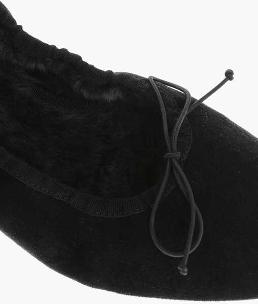 Balerini casual THE ROW Suede Awar Ballet Flats Black Femei (BM 18951451) 4