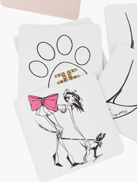 Accesorii de voiaj Elisabetta Franchi Memory Playing Cards With Logo Print White Femei (BM 18951466) 3