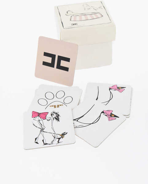 Accesorii de voiaj Elisabetta Franchi Memory Playing Cards With Logo Print White Femei (BM 18951466) 1