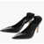 THE ROW Leather Liisa Point Toe Pumps 8Cm Black