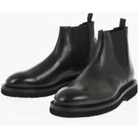 Ghete Textured Leather Charlie Beatles Booties Barbati
