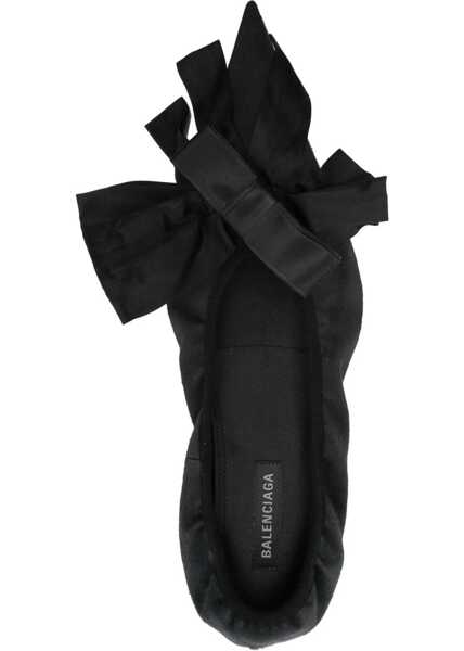 Pantofi stiletto Balenciaga Canvas Louis Pumps With Front Bow 2Cm Black Femei (BM 18951487) 4